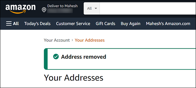 How To Delete an Address on Amazon