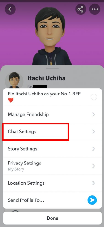 How to hide chats on Snapchat