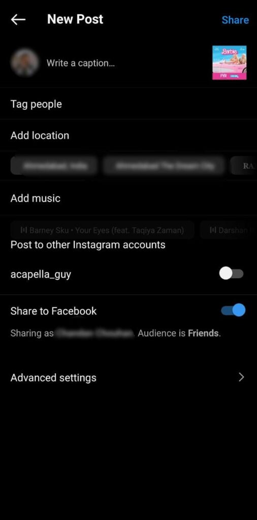 How to Get to Advanced Settings on Instagram
