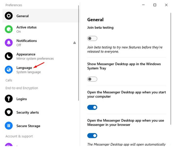 How to Change Language on Messenger