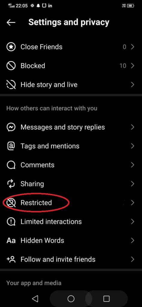 How to Unrestrict Someone on Instagram