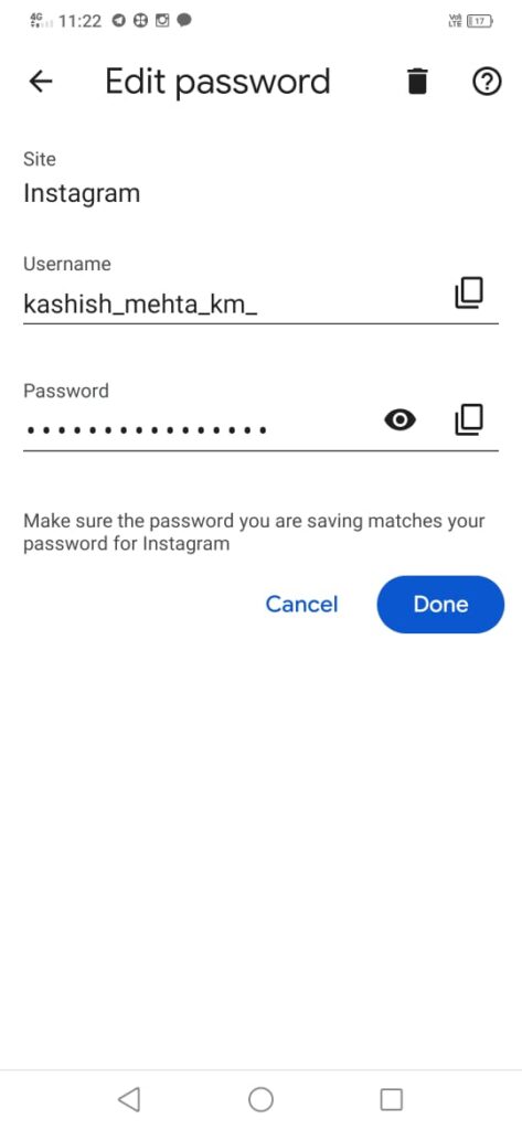 How to See your Instagram Password
