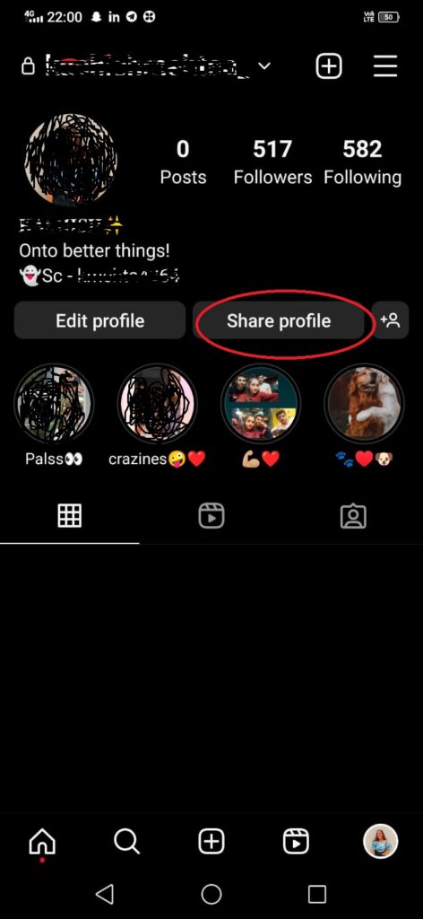 How to Share Instagram Profile Link 