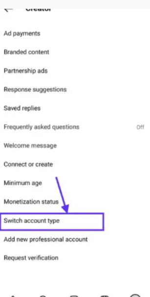 How to switch back to personal account