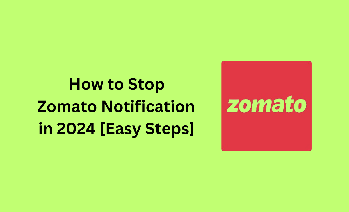 How to Stop Zomato Notification