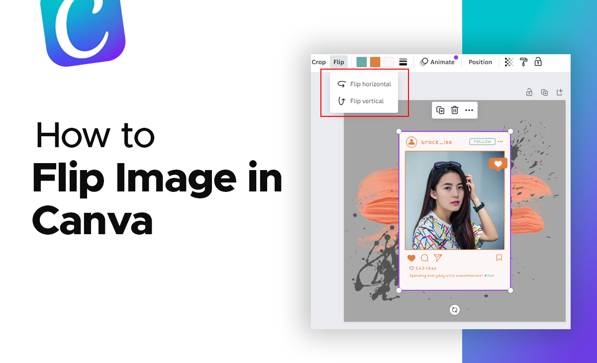 How to Flip Image in Canva App