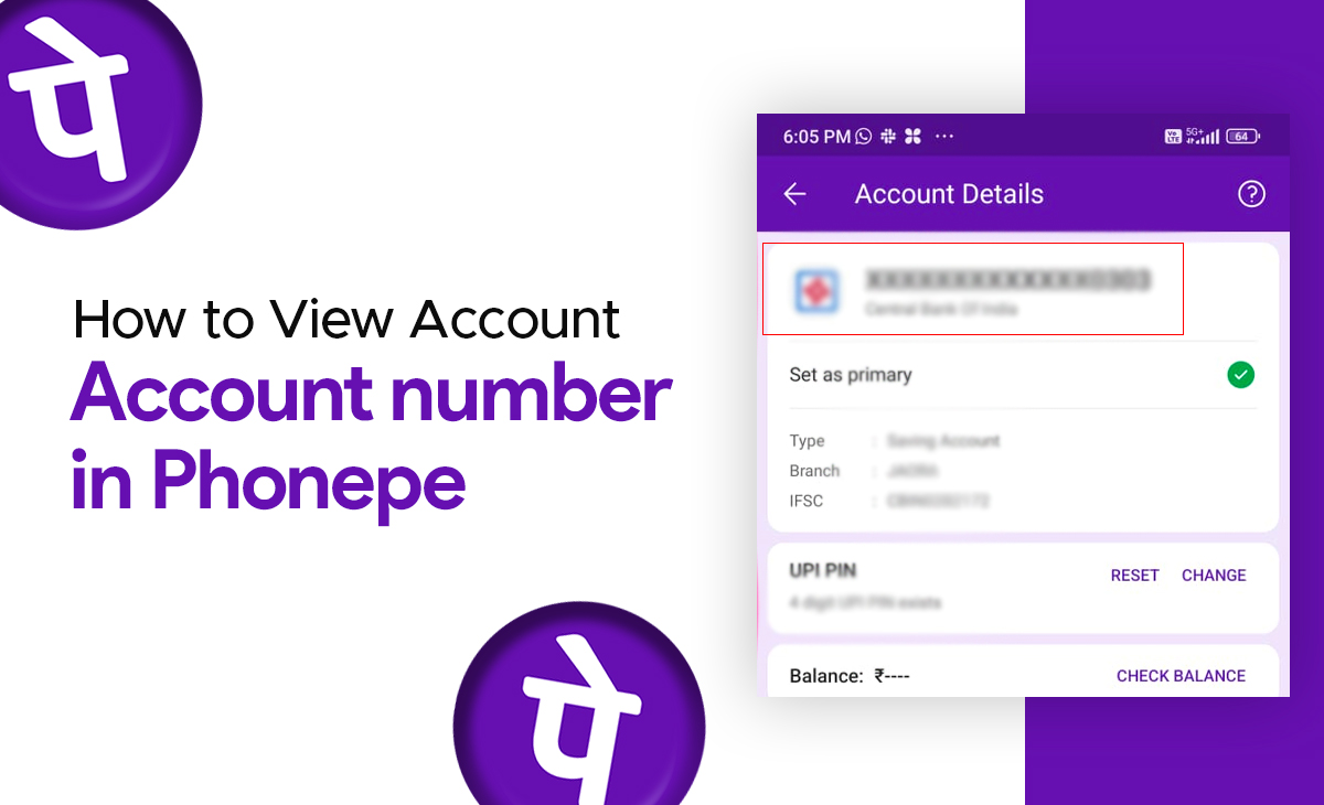 How to See Account Number in Phonepe