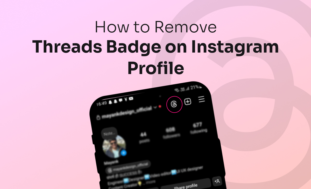How to Remove Threads Badge on Instagram Profile