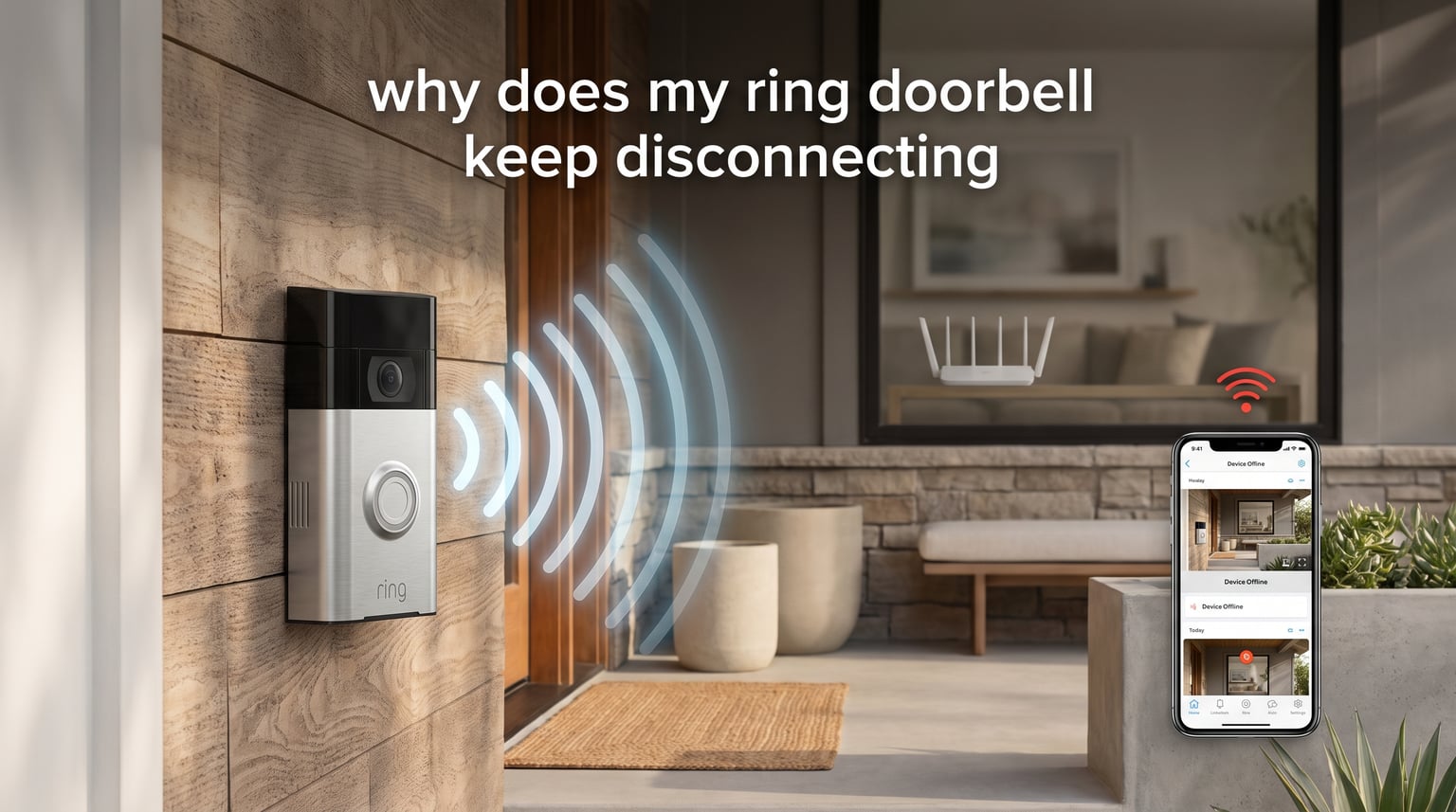 why does my ring doorbell keep disconnecting