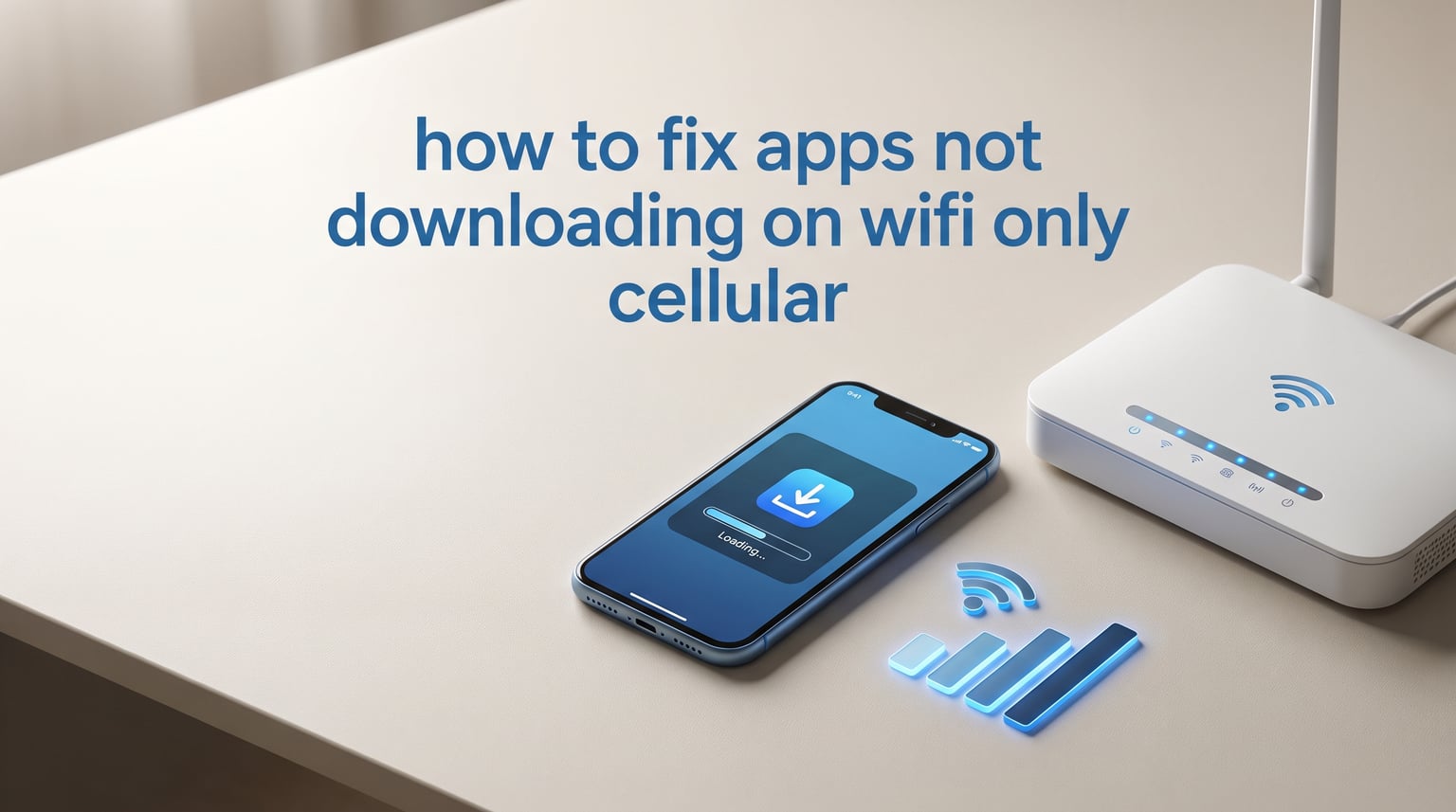 how to fix apps not downloading on wifi only cellular
