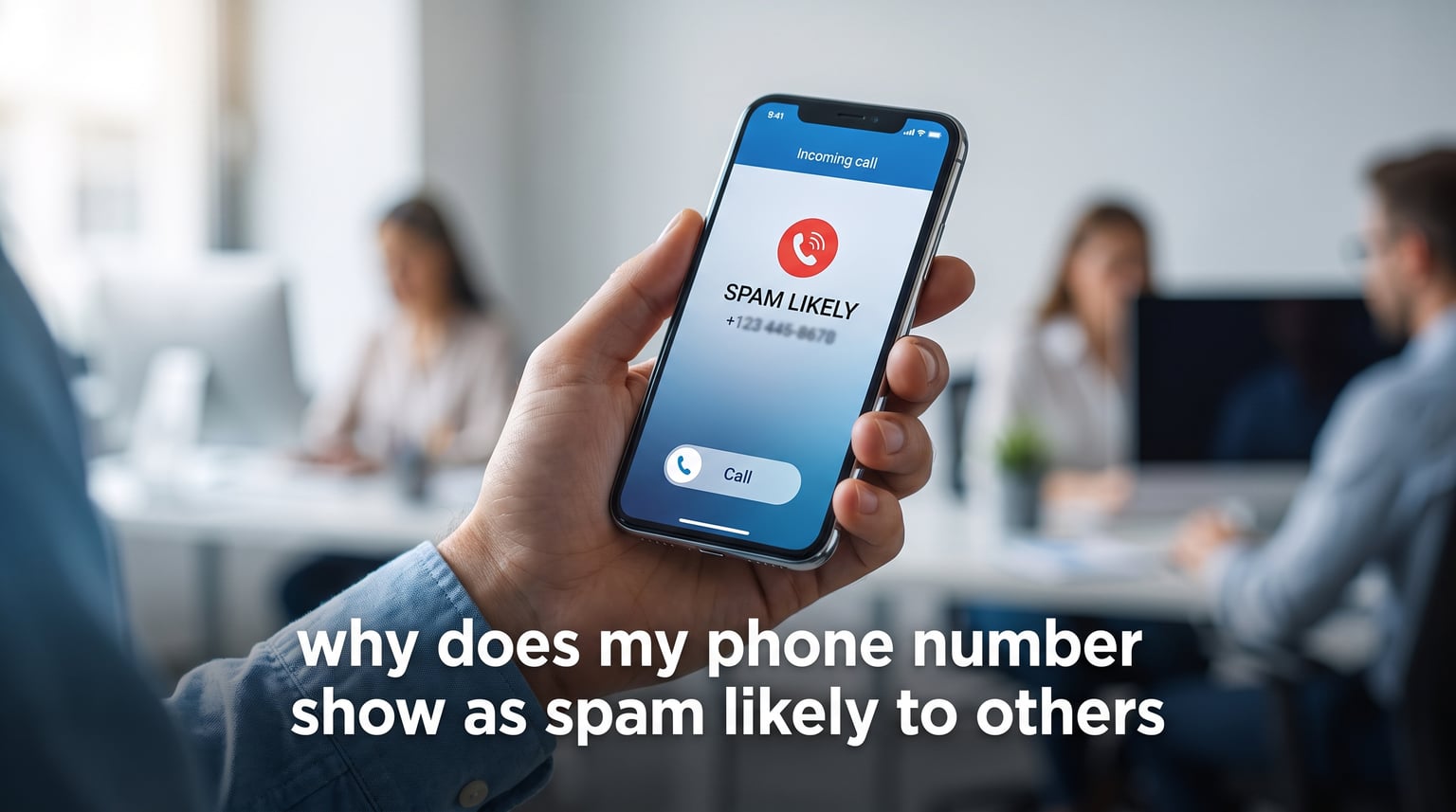 why does my phone number show as spam likely to others