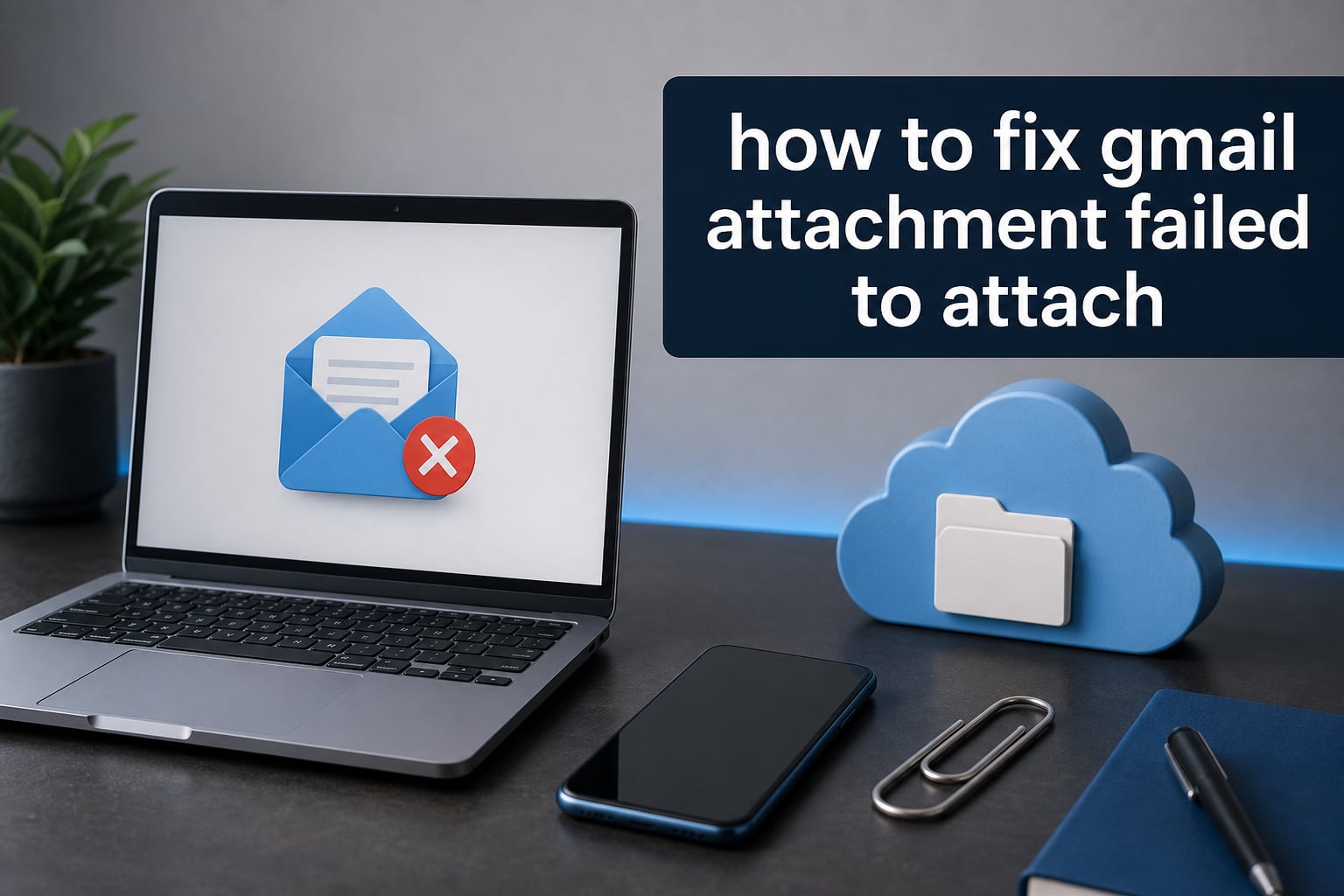how to fix gmail attachment failed to attach