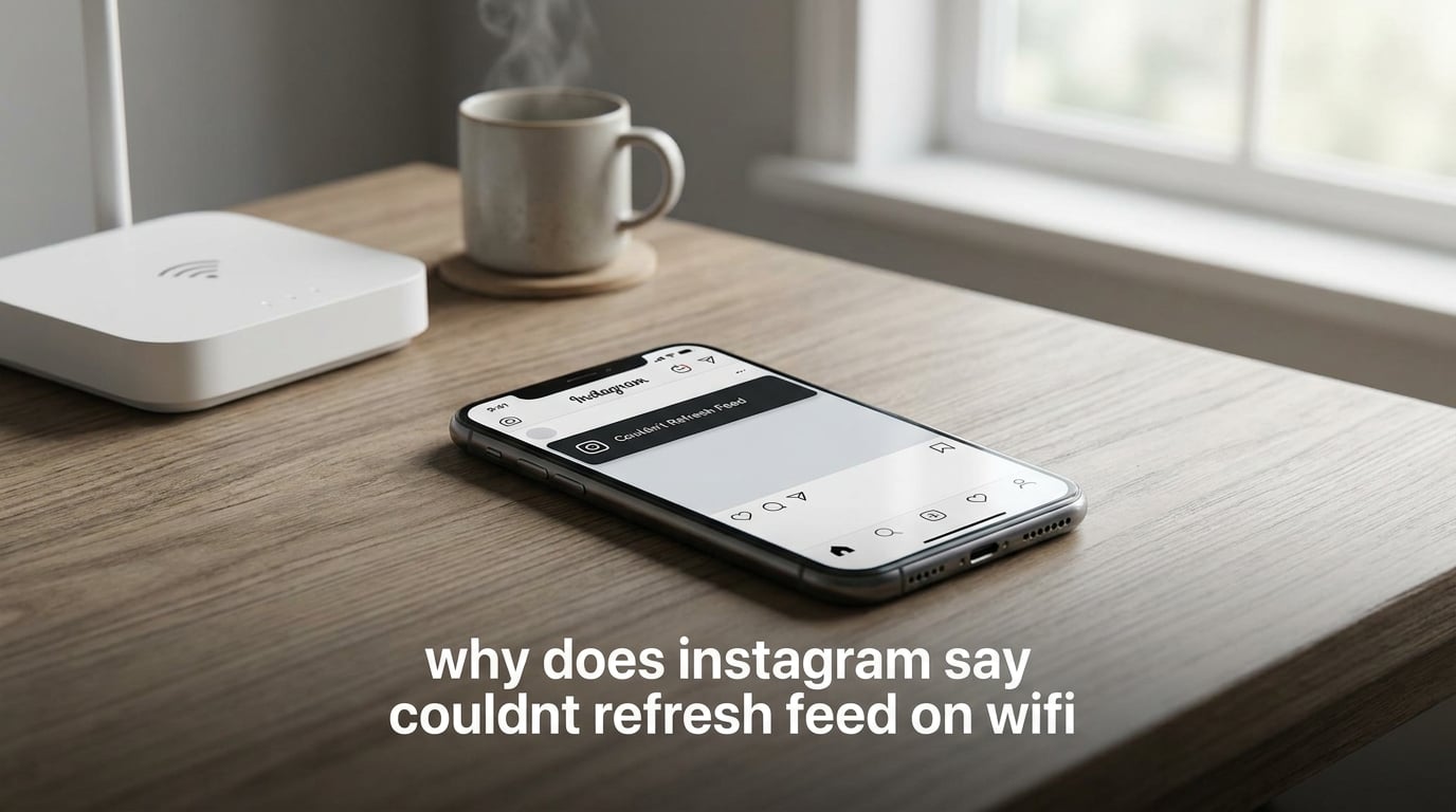 why does instagram say couldnt refresh feed on wifi