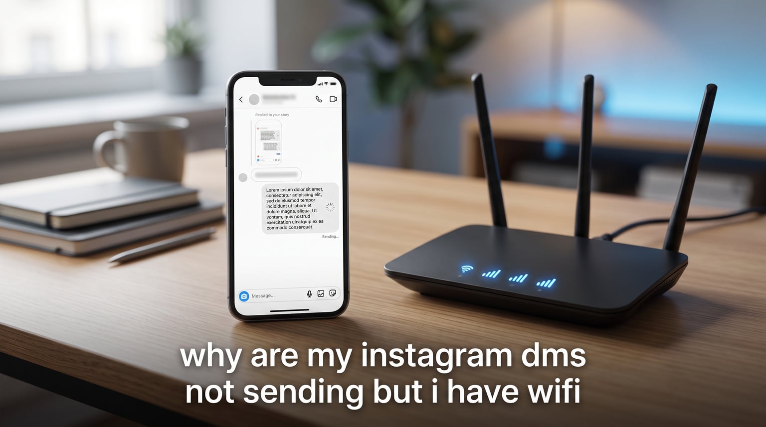 why are my instagram dms not sending but i have wifi