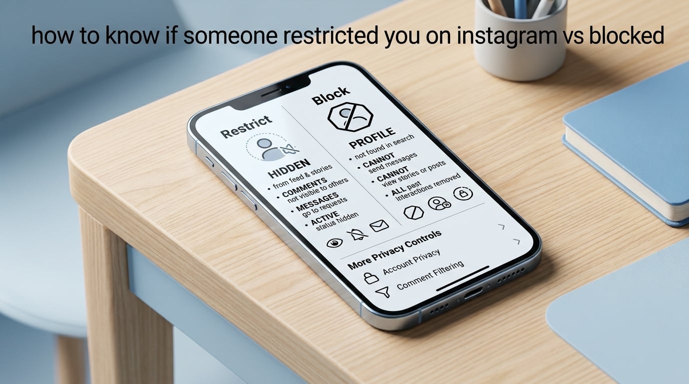 how to know if someone restricted you on instagram vs blocked