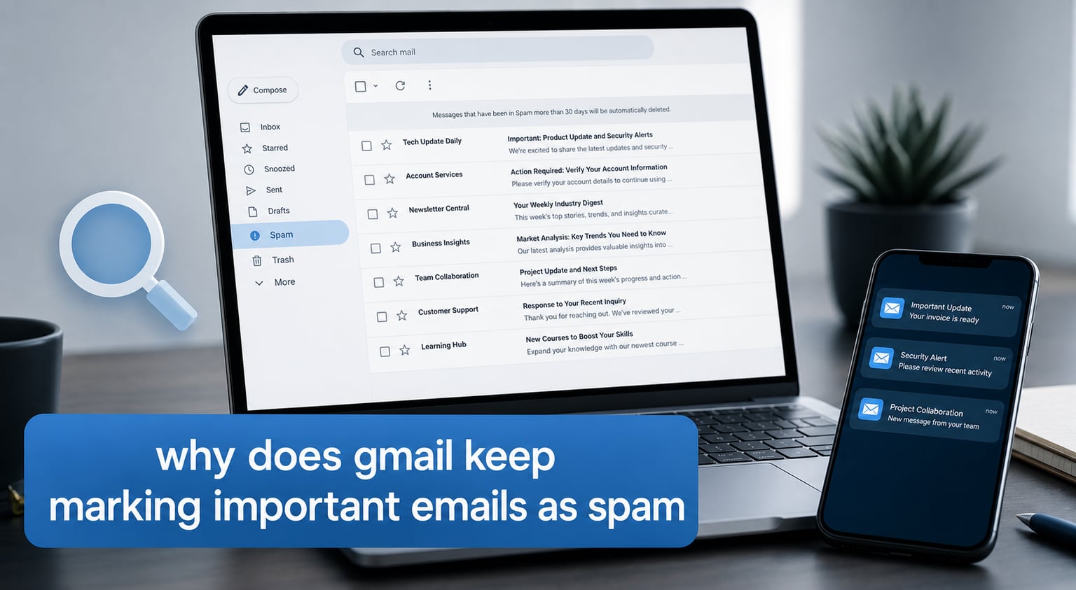 why does gmail keep marking important emails as spam
