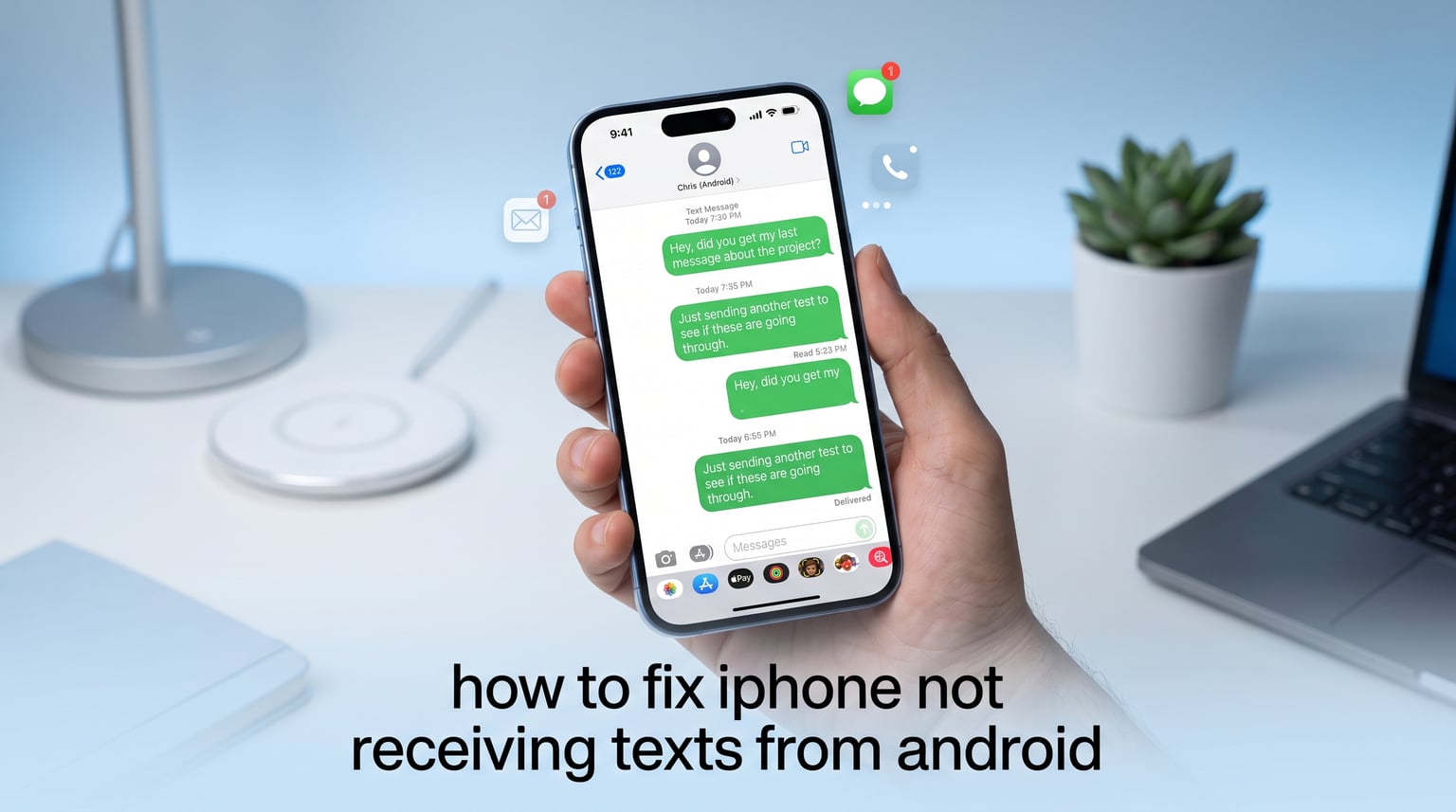how to fix iphone not receiving texts from android