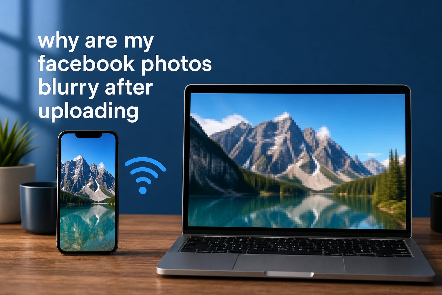 why are my facebook photos blurry after uploading