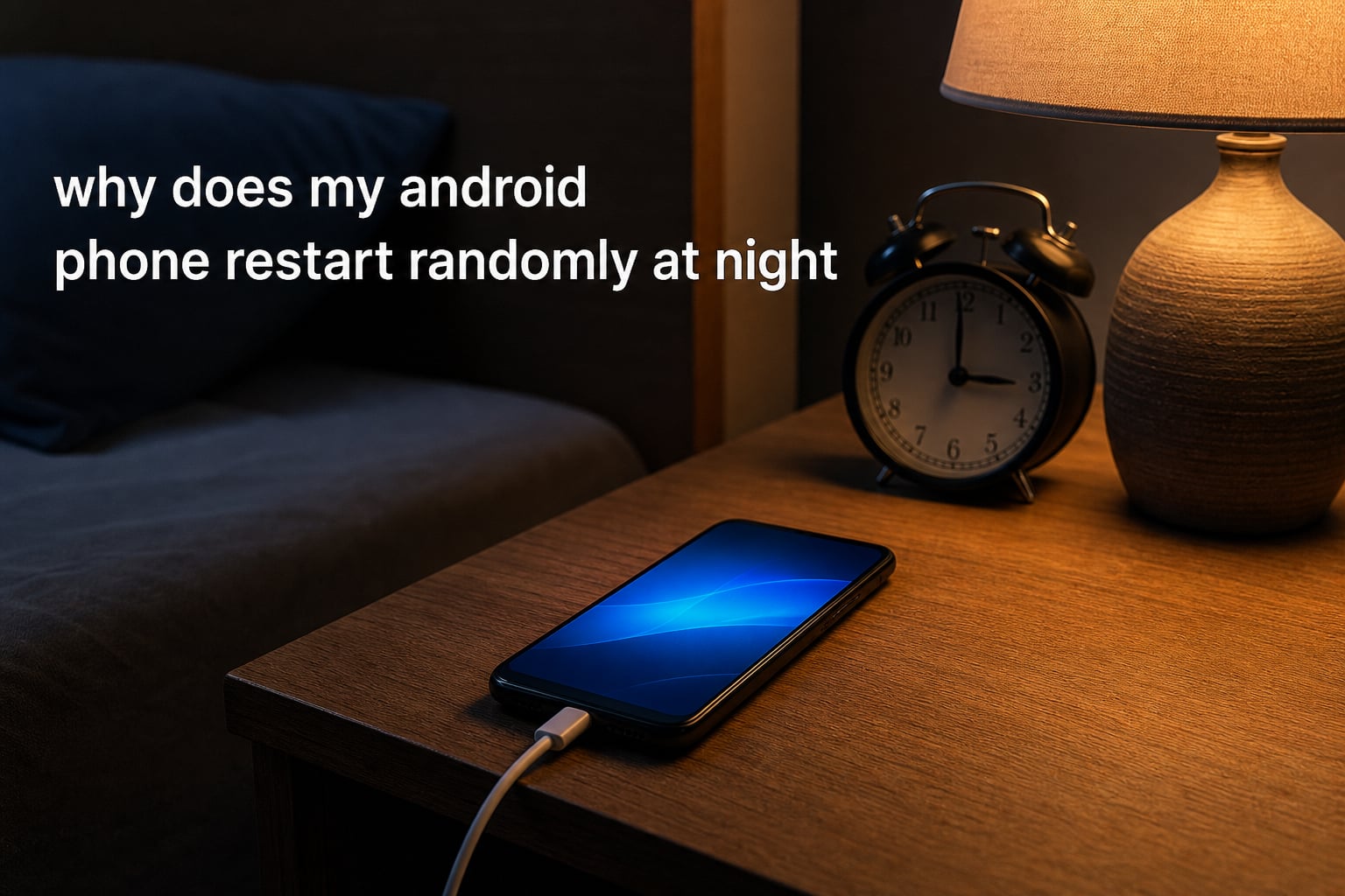why does my android phone restart randomly at night