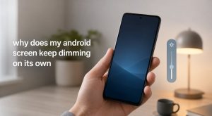 why does my android screen keep dimming on its own