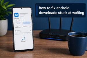 how to fix android downloads stuck at waiting