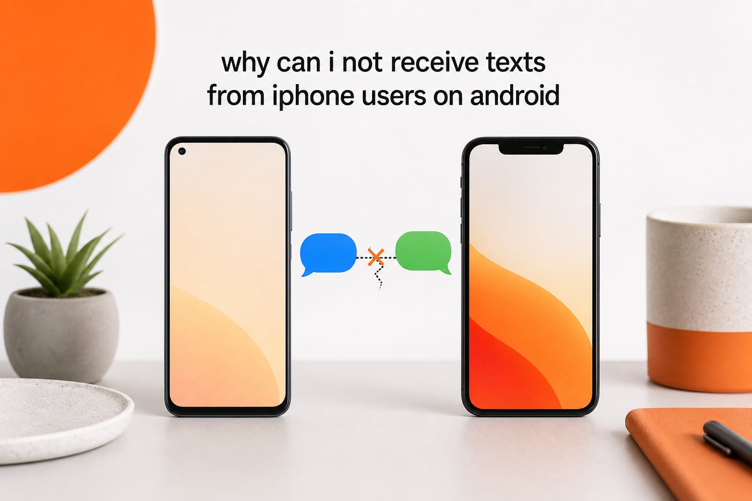 why can i not receive texts from iphone users on android
