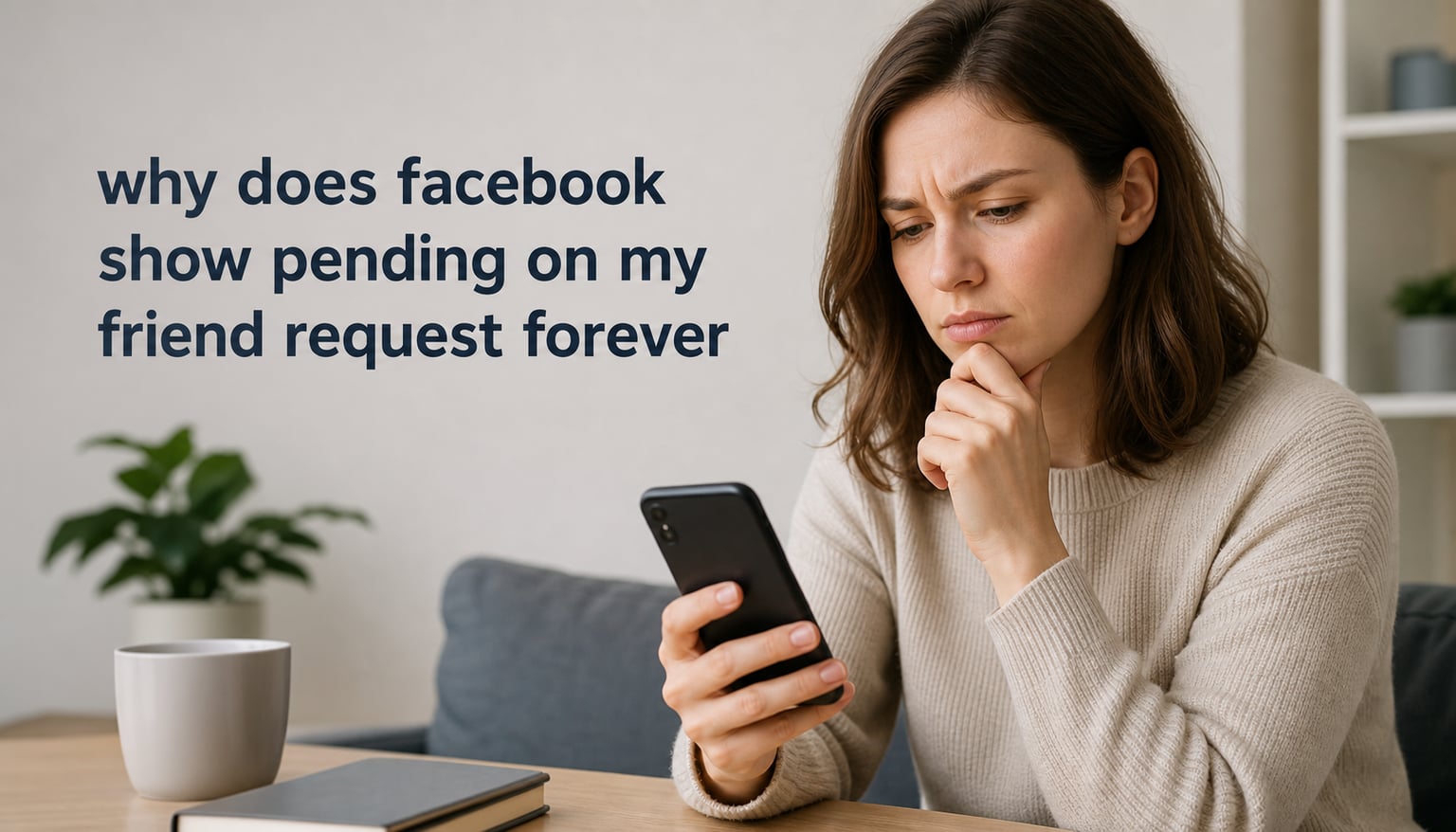 why does facebook show pending on my friend request forever